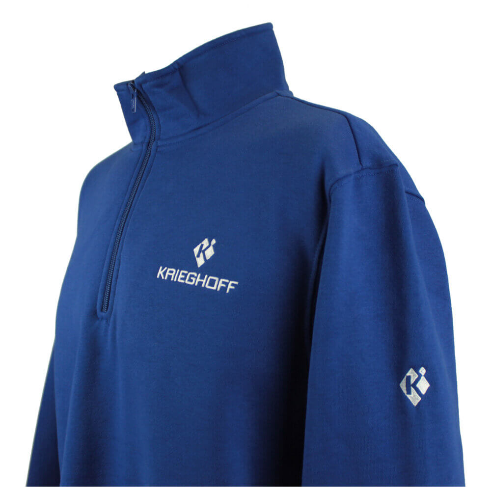 Krieghoff 1/4 Zip Sweatshirt, Royal Blue