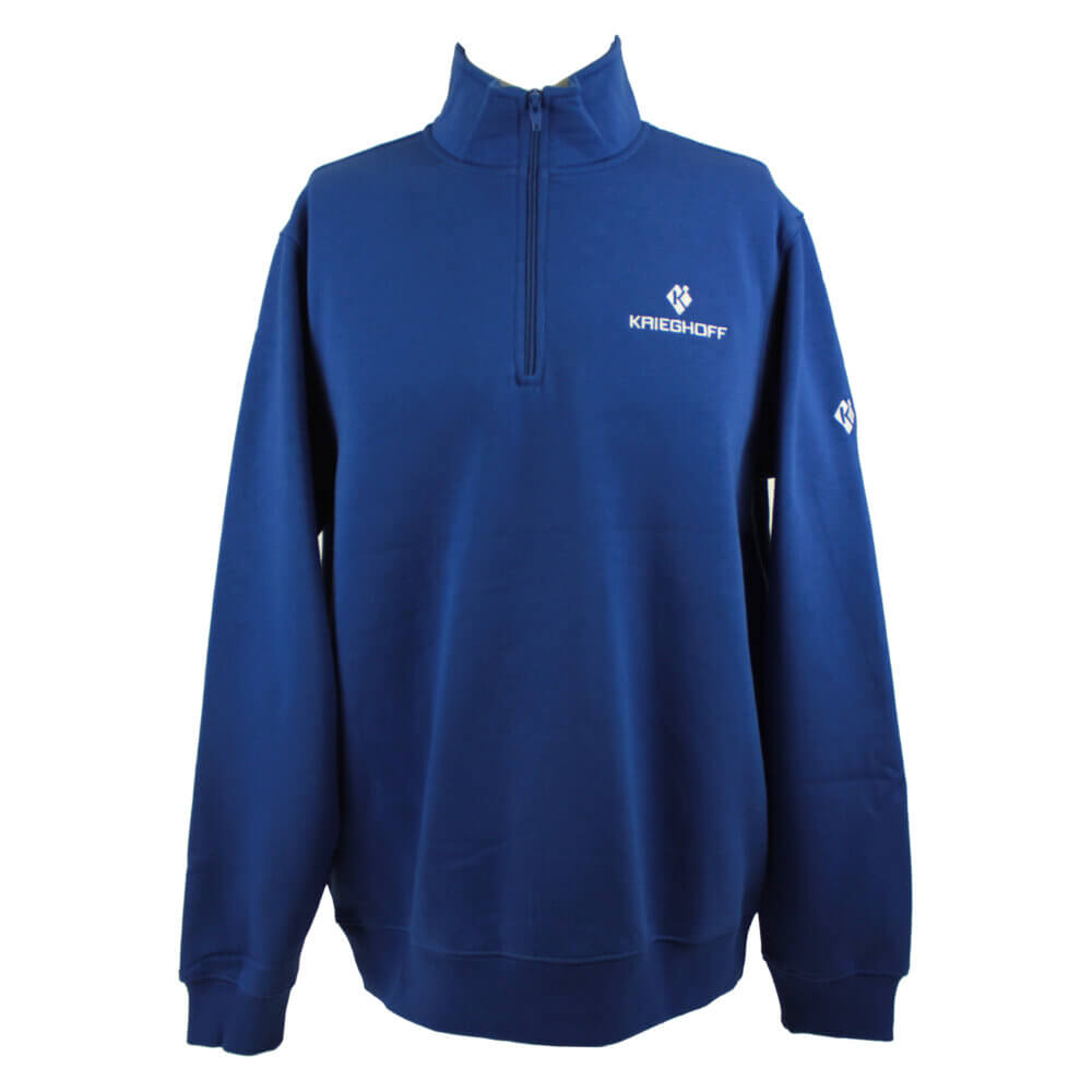 Krieghoff 1/4 Zip Sweatshirt, Royal Blue